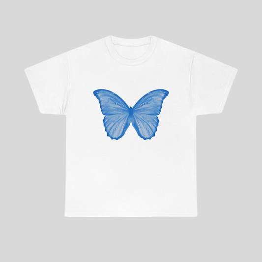 Blue Butterfly Baby Tee