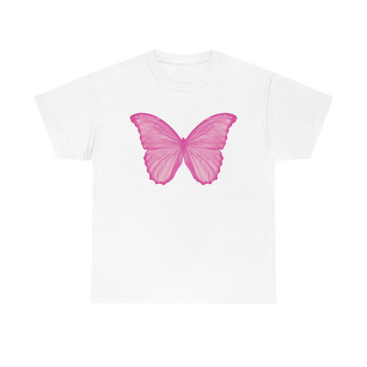 Pink Butterfly Baby Tee