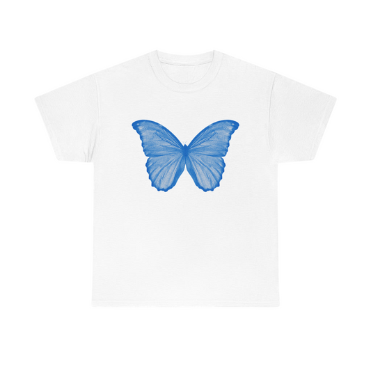 Blue Butterfly Baby Tee